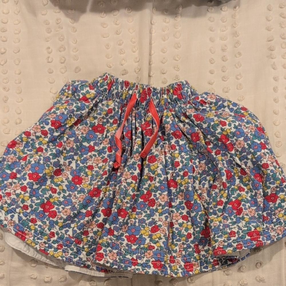 Floral Print Girl's Skirt